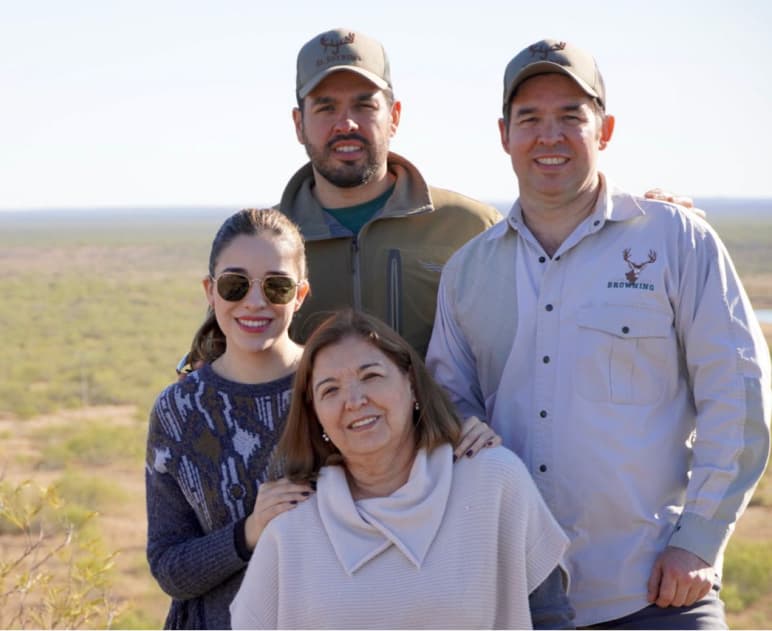 Experienced hunter with his trophy deer at El Estribo Ranch